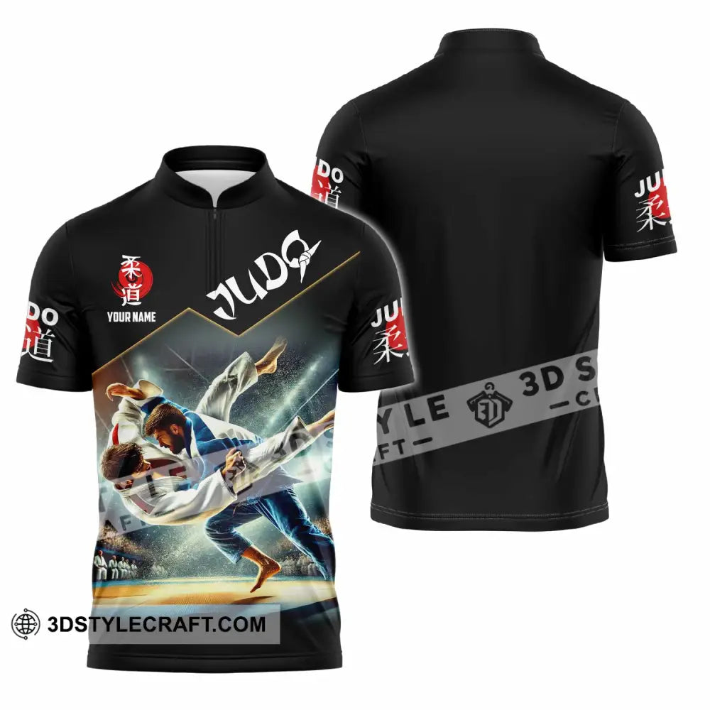 Unisex Shirt - Custom Judo Shirt Zipper Polo Shirt / S T-shirt