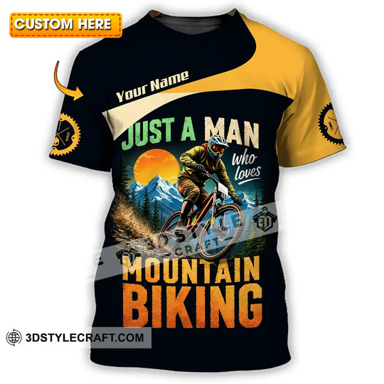 Unisex Shirt - Custom Just A Man Mountain Biking Shirt style option 1