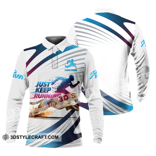 Unisex Shirt - Custom Just Keep Running 3D Shirt style option 4