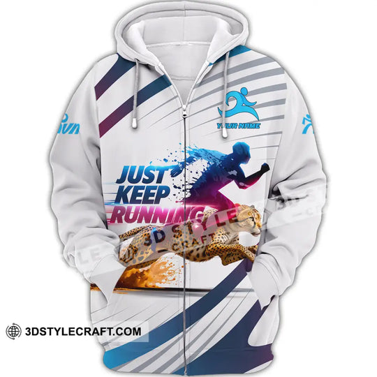 Unisex Shirt - Custom Just Keep Running 3D Shirt style option 3