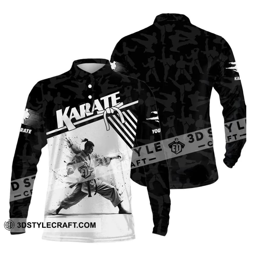 Unisex Shirt - Custom Karate Shirt Long Sleeve Polo / S T-shirt