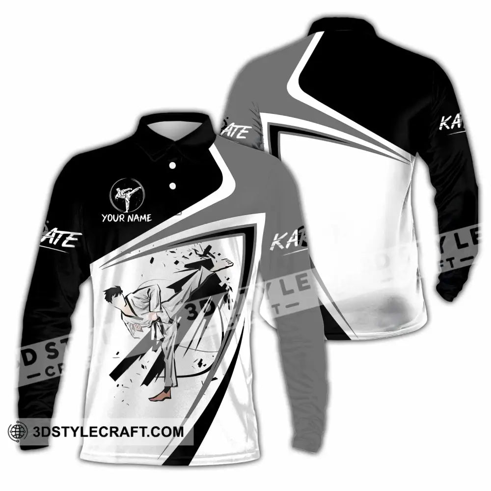 Unisex Shirt Custom Karate Shirt Long Sleeve Polo / S T shirt