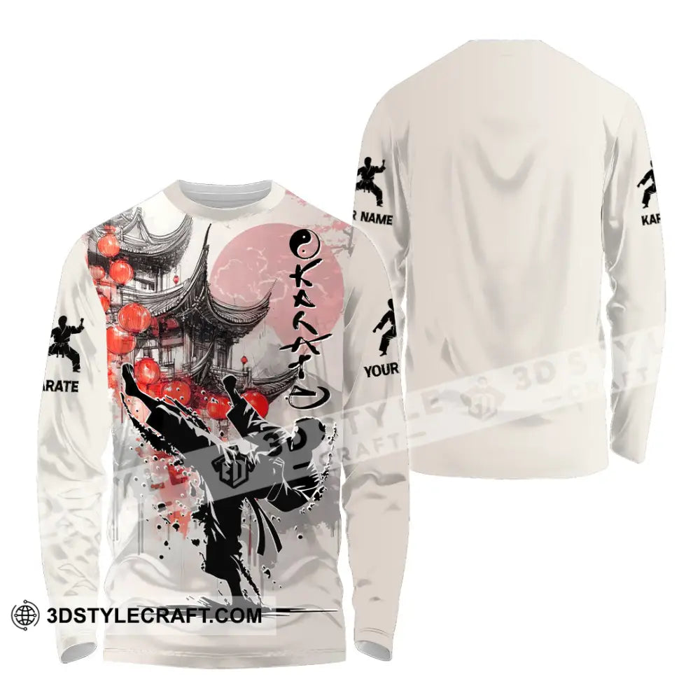 Unisex Shirt Custom Karate Shirt Long Sleeve Shirt / S T shirt