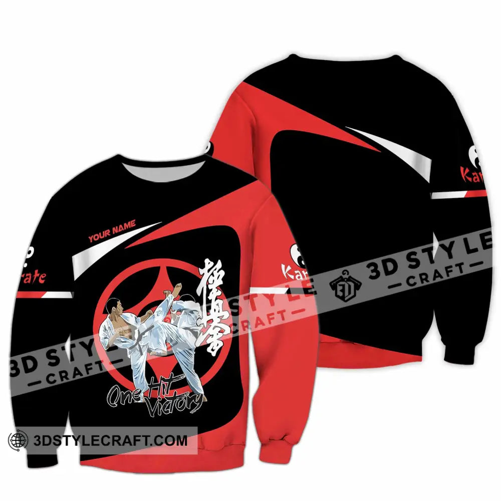 Unisex Shirt - Custom Karate One Hit Victory Shirt Long Sleeve / S T-shirt