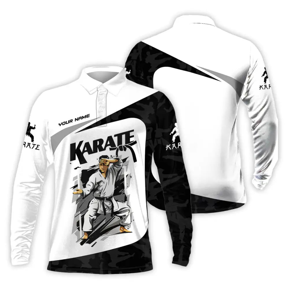 Unisex Shirt - Custom Karate Sport Shirt Long Sleeve Polo / S T-shirt