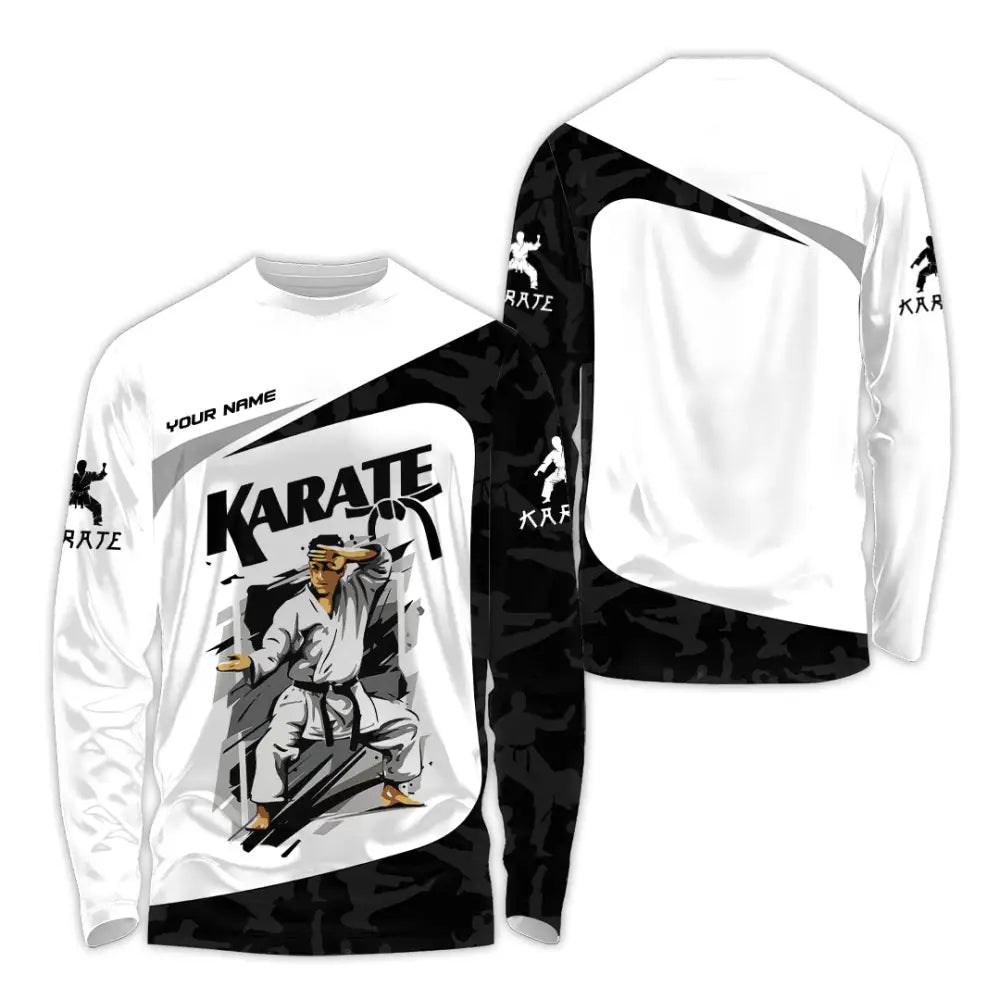 Unisex Shirt - Custom Karate Sport Shirt Long Sleeve Shirt / S T-shirt