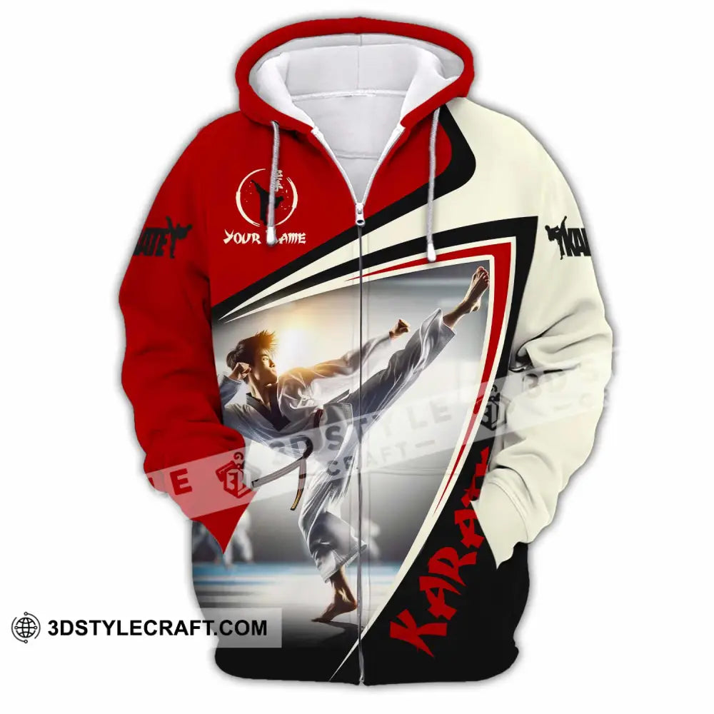 Unisex Shirt - Custom Karate Shirt Zipper Hoodie / S T-shirt