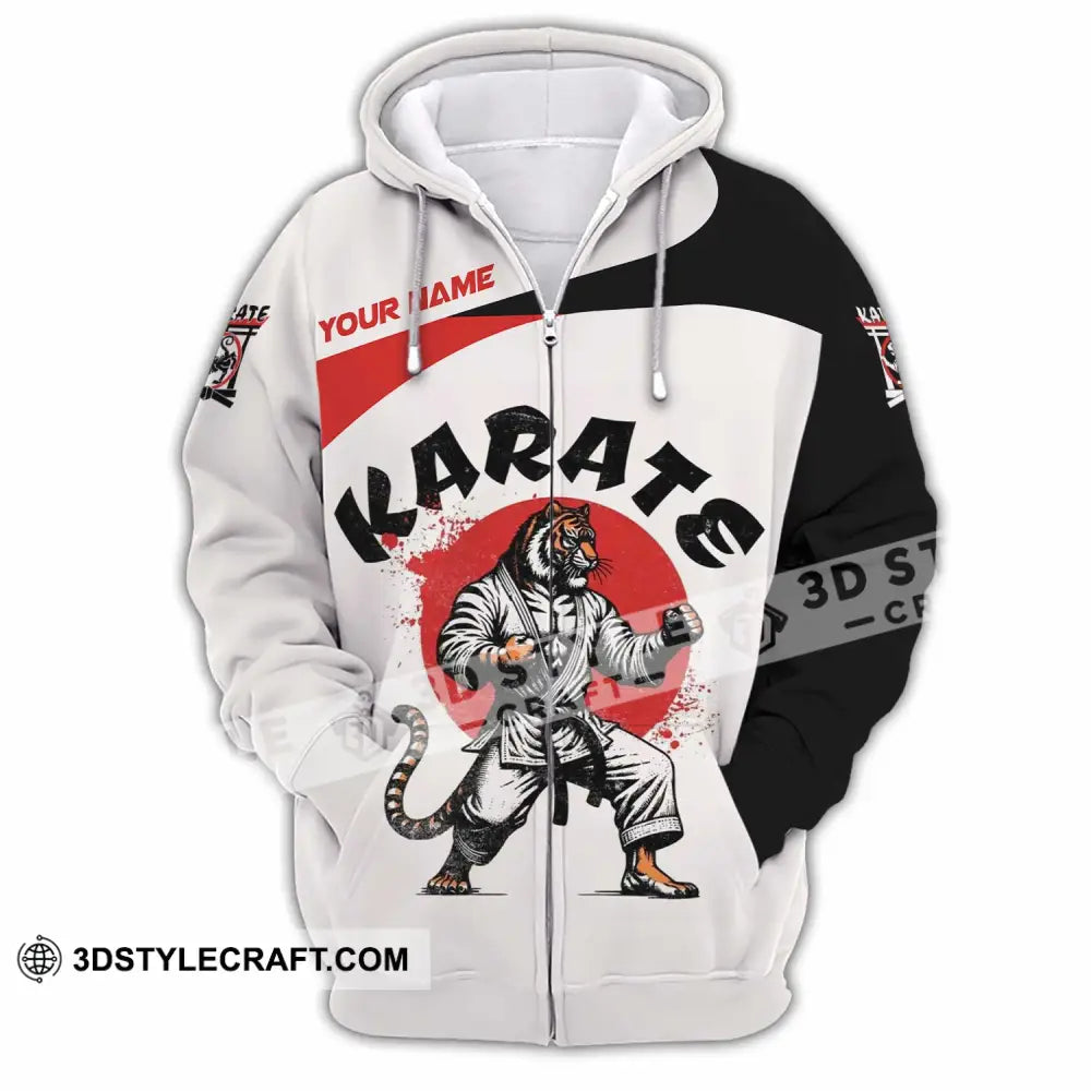 Unisex Shirt - Custom Karate Shirt Zipper Hoodie / S T-shirt