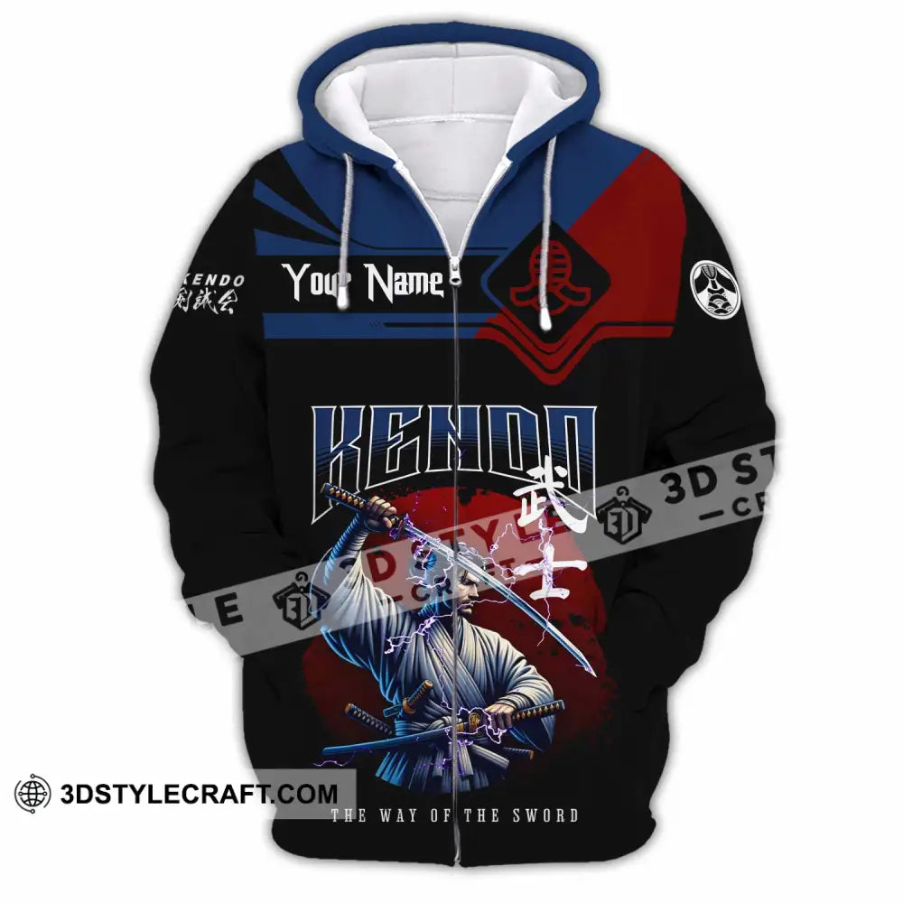 Unisex Shirt Custom Kendo The Way Of The Sword Shirt Zipper Hoodie / S T shirt