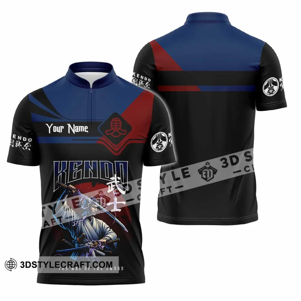 Unisex Shirt Custom Kendo The Way Of The Sword Shirt Zipper Polo Shirt / S T shirt