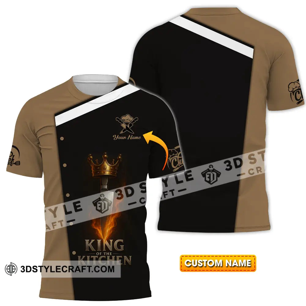 Unisex Shirt - Custom King Of Kitchen Chef Shirt T-shirt
