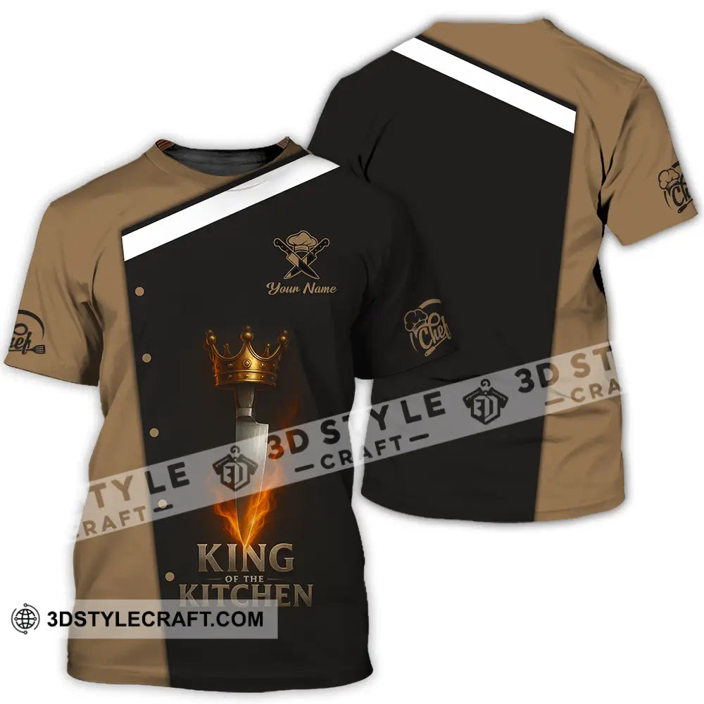 Unisex Shirt - Custom King Of Kitchen Chef Shirt T-Shirt / S T-shirt