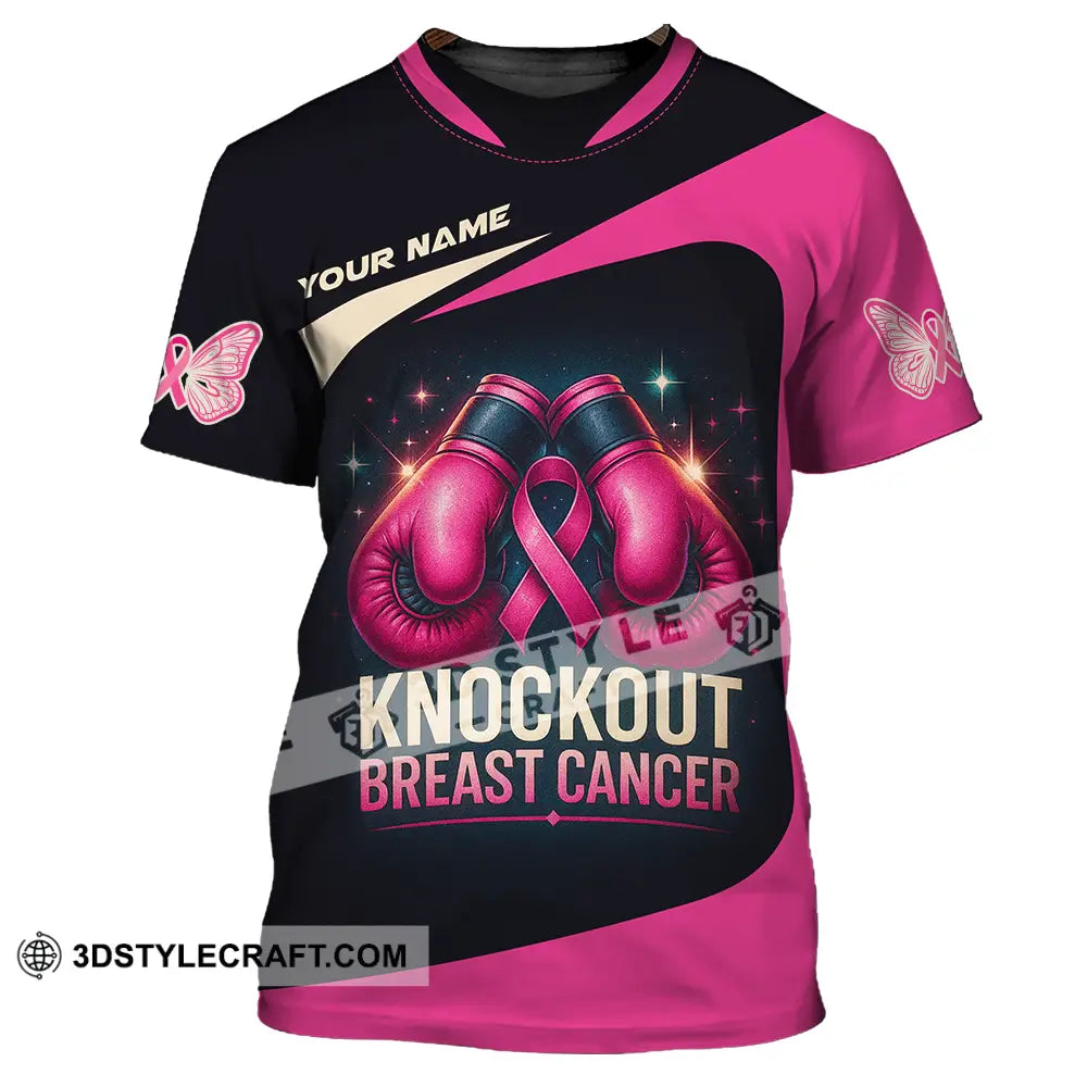 Unisex Shirt Custom Knock Out Breast Cancer Shirt T Shirt / S T shirt