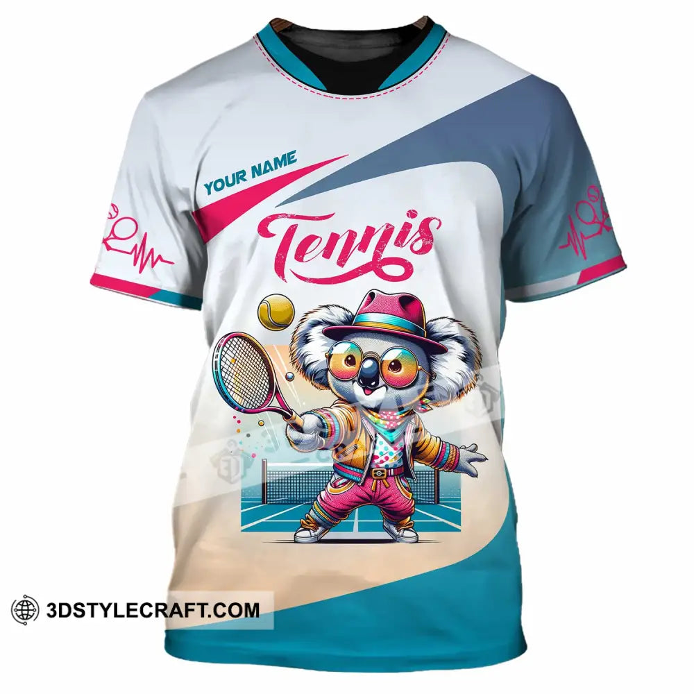 Unisex Shirt Custom Koala Tennis Sport Shirt T Shirt / S T shirt