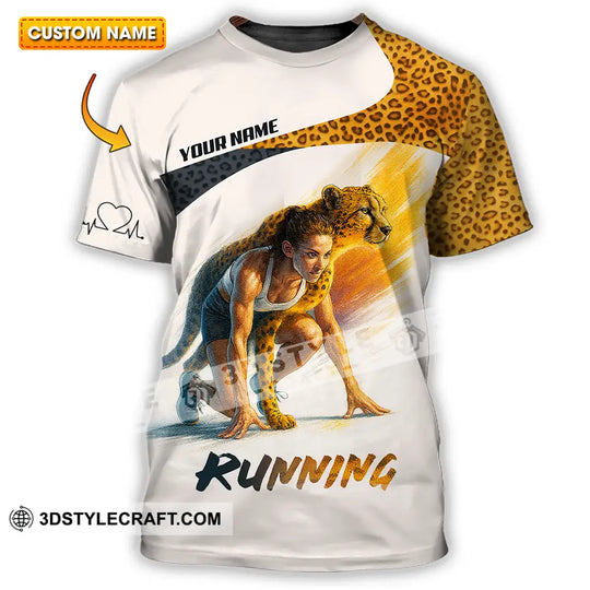 Unisex Shirt - Custom Leopard Running Shirt style option 1