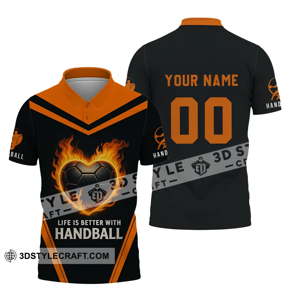 Unisex Shirt - Custom Life Is Better With Handball Shirt Polo Shirt / S T-shirt