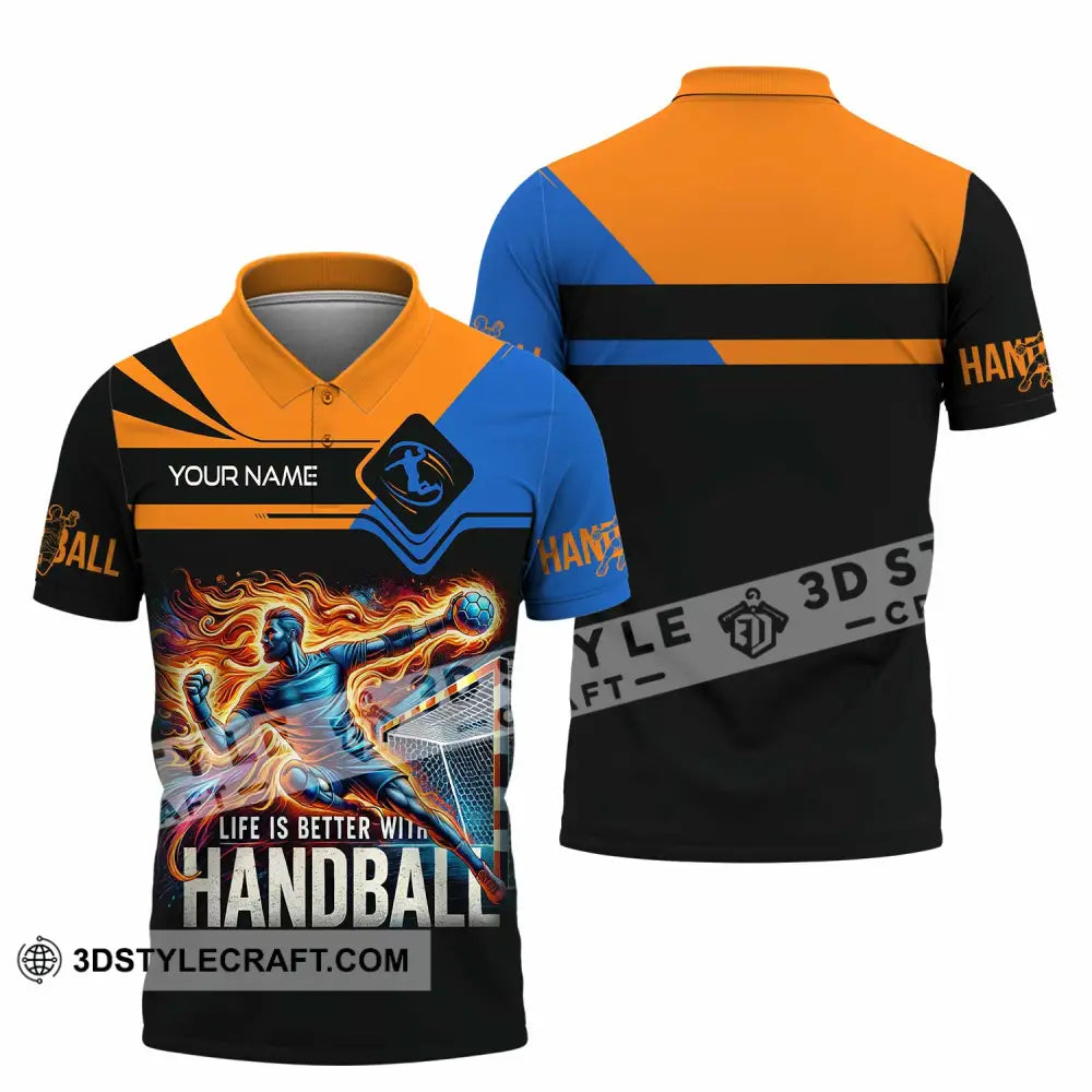 Unisex Shirt - Custom Life Is Better With Handball Sport Shirt Polo Shirt / S T-shirt
