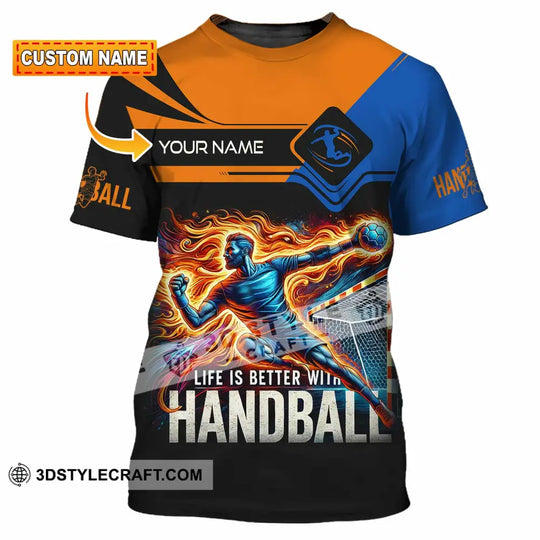 Unisex Shirt - Custom Life Is Better With Handball Sport Shirt style option 2