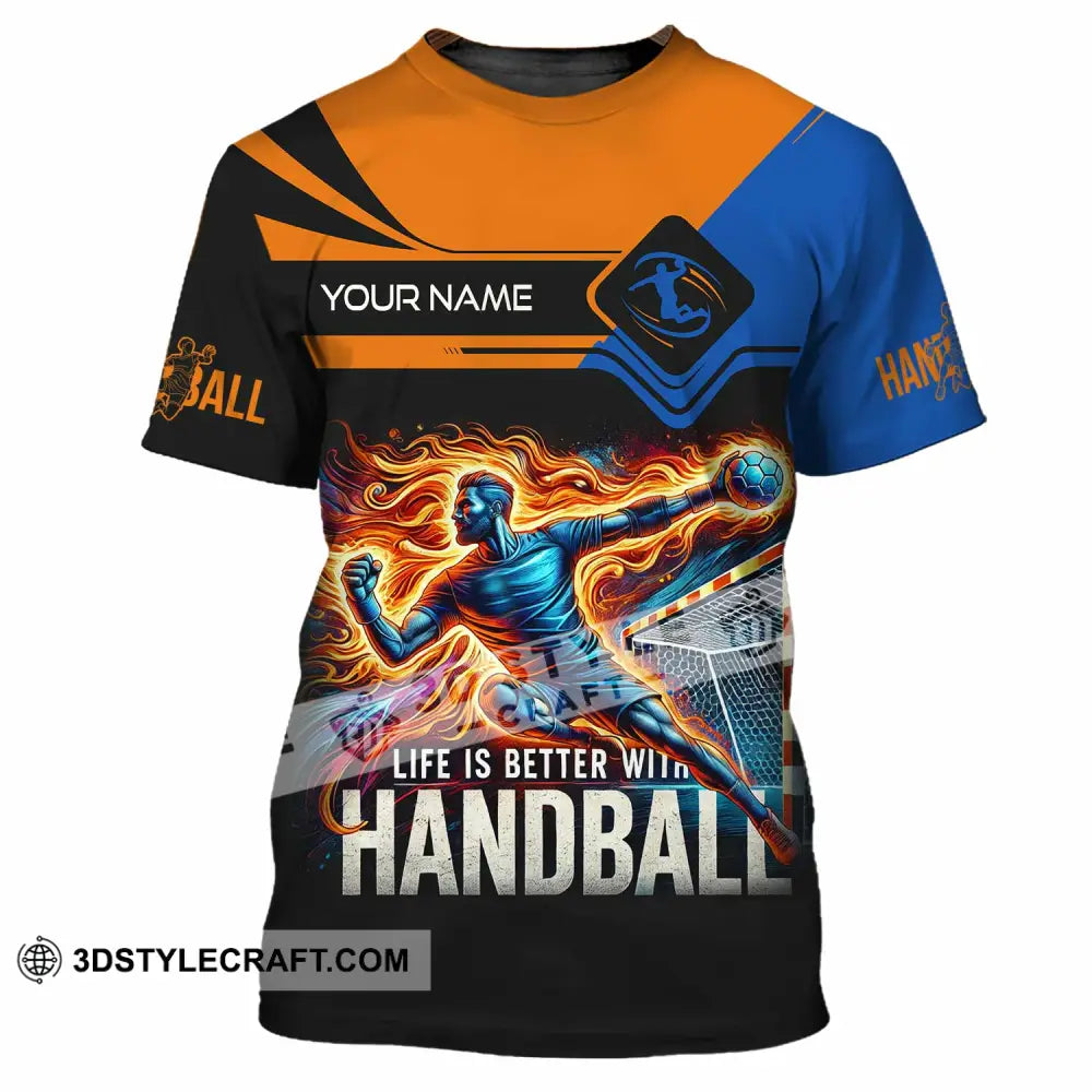 Unisex Shirt - Custom Life Is Better With Handball Sport Shirt T-Shirt / S T-shirt