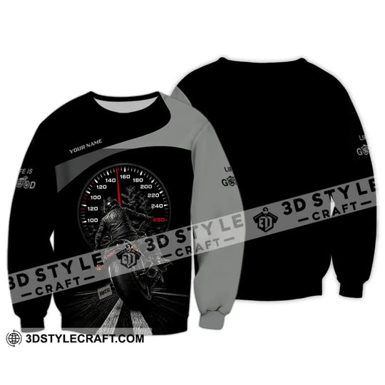 Unisex Shirt - Custom Life Is Good Biker Shirt style option 2