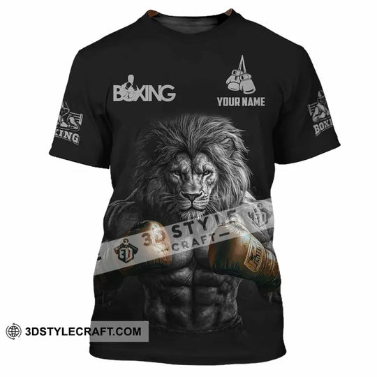 Unisex Shirt - Custom Lion Boxing Lover Sport Shirt style option 4