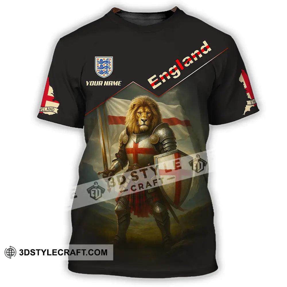 Unisex Shirt - Custom Lion Warrior England Shirt T-Shirt / S T-shirt