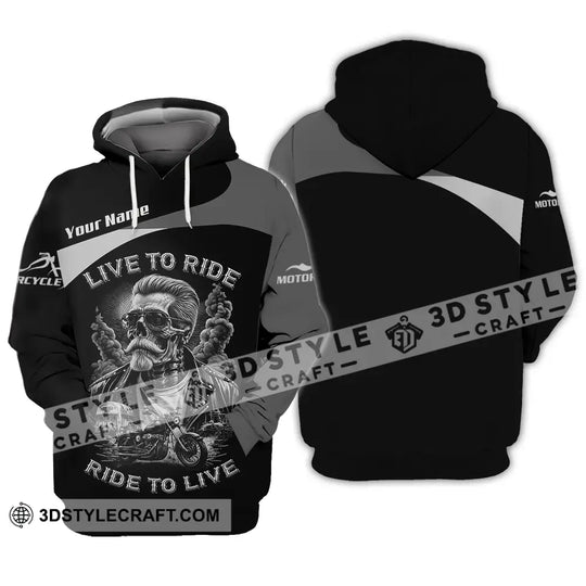 Unisex Shirt - Custom Live To Ride Ride To Live 3D Shirt style option 3