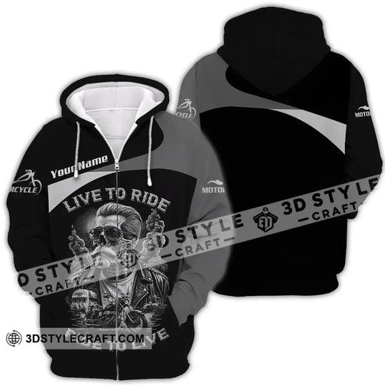 Unisex Shirt - Custom Live To Ride Ride To Live 3D Shirt style option 4