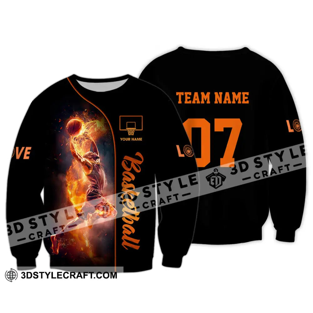 Unisex Shirt - Custom Love Basketball Shirt Long Sleeve / S T-shirt