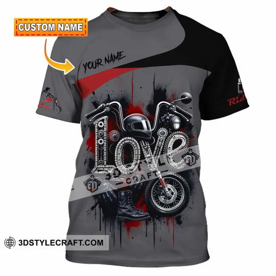 Unisex Shirt - Custom Love Rider 3D Shirt style option 1