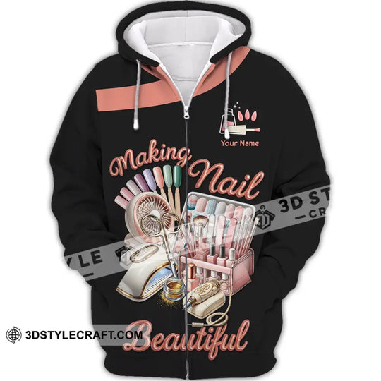 Unisex Shirt - Custom Making Nails Beautiful Shirt style option 2