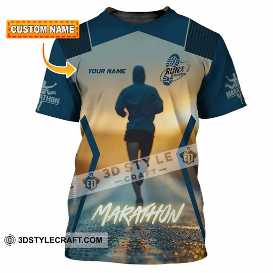 Unisex Shirt - Custom Marathon 3D Shirt style option 1
