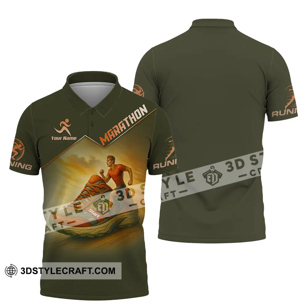 Unisex Shirt - Custom Marathon Running Lover Sport Shirt Polo Shirt / S T-shirt