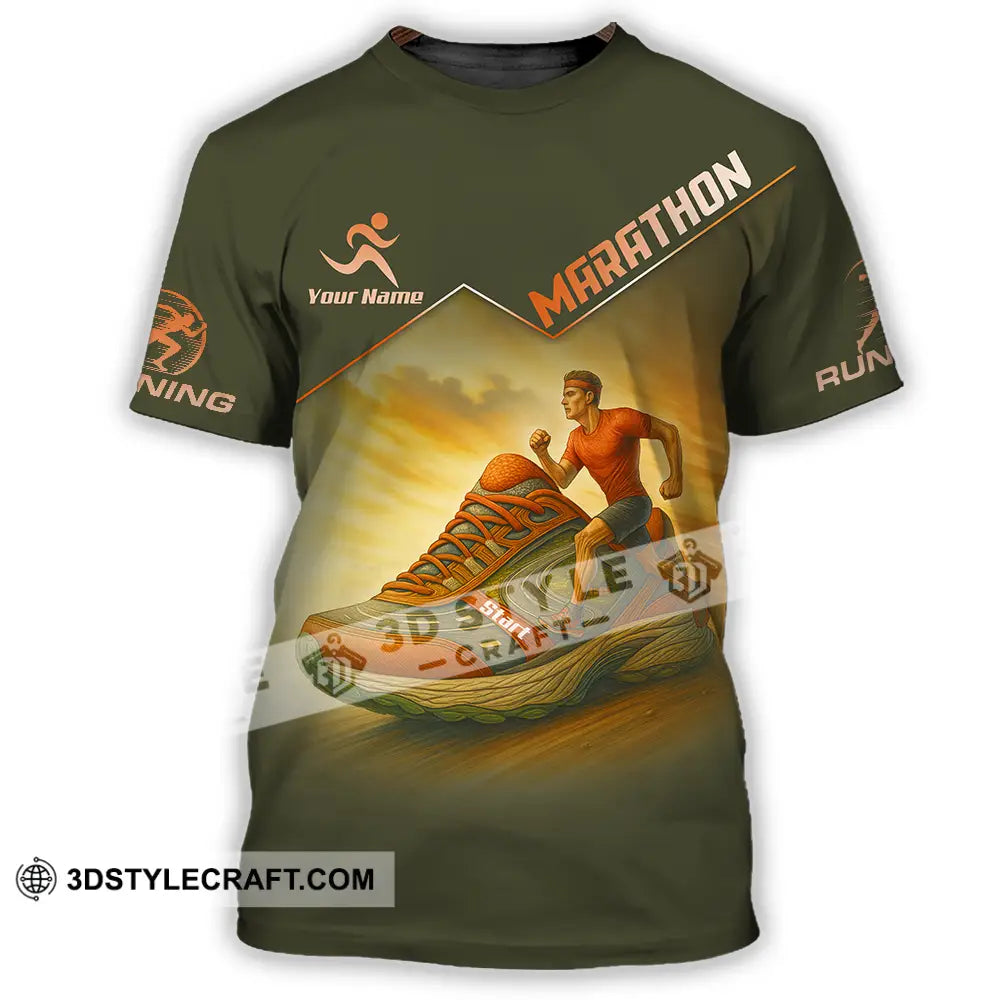 Unisex Shirt - Custom Marathon Running Lover Sport Shirt T-Shirt / S T-shirt