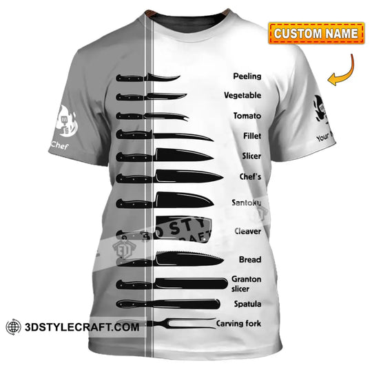 Unisex Shirt - Custom Master Chef Knife Collection Shirt style option 1