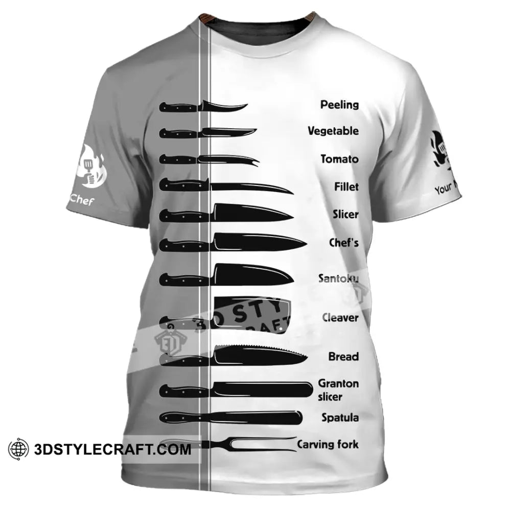 Unisex Shirt - Custom Master Chef Knife Collection Shirt T-Shirt / S T-shirt