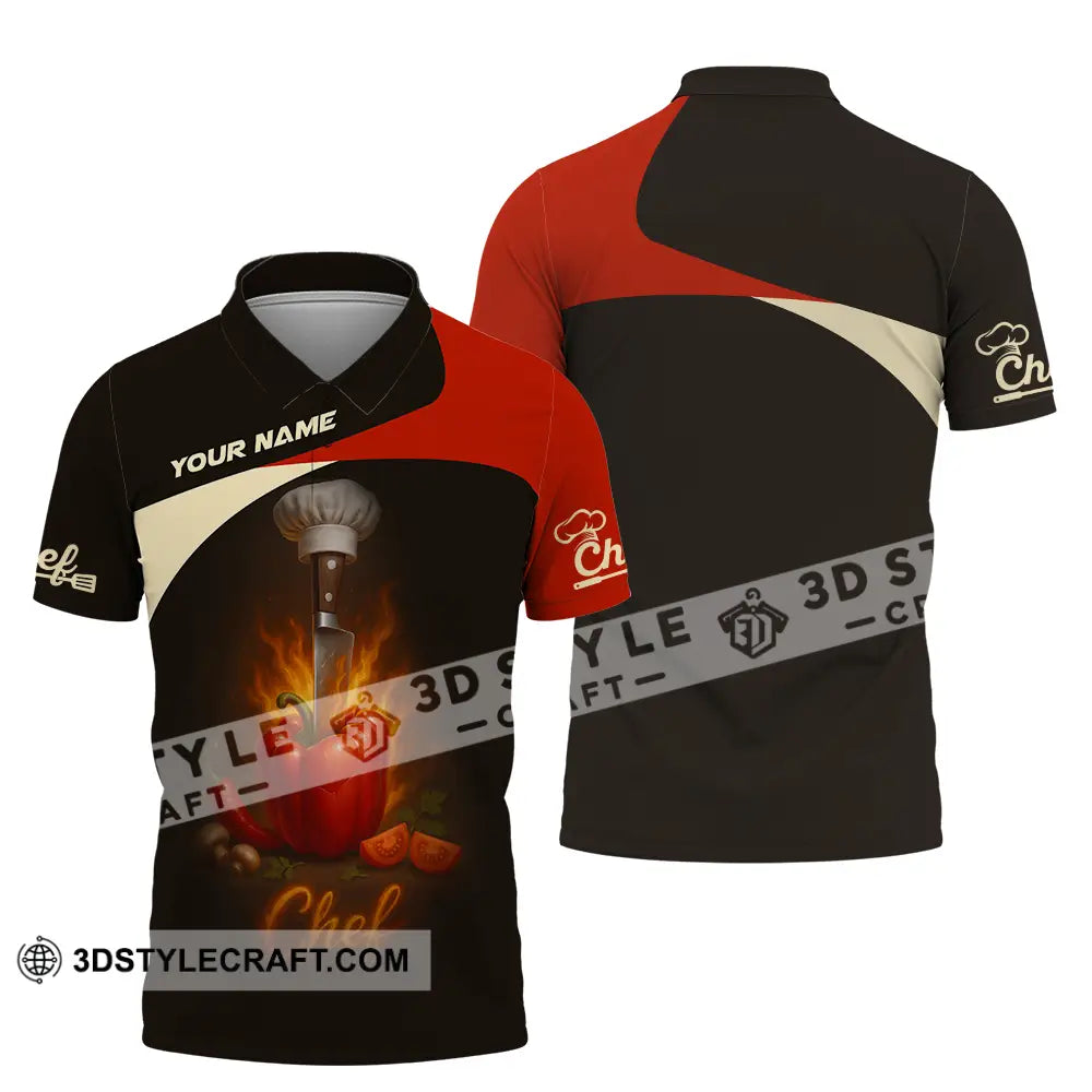 Unisex Shirt - Custom Master Chef Shirt Polo Shirt / S T-shirt