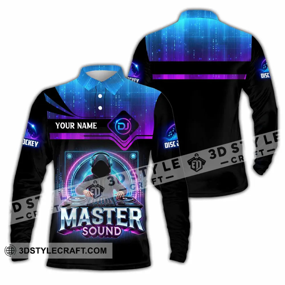 Unisex Shirt - Custom Master Sound 3D Shirt Long Sleeve Polo / S T-shirt