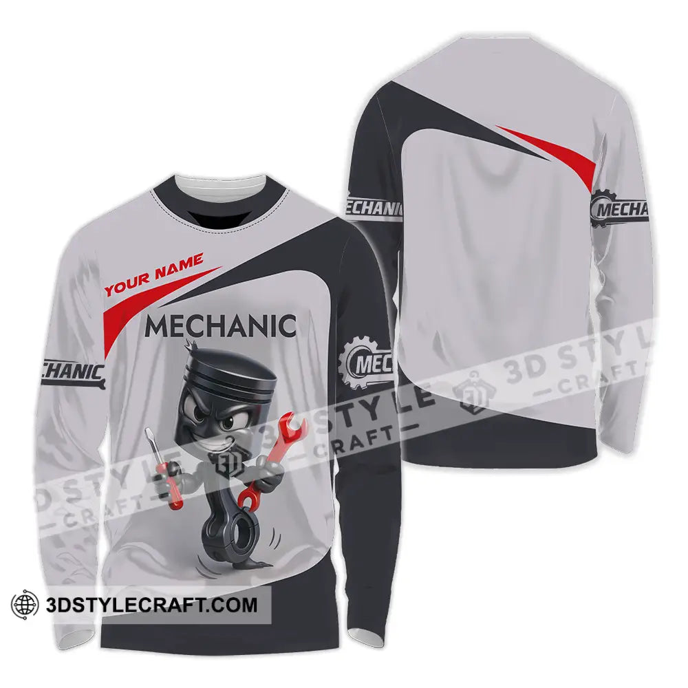 Unisex Shirt Custom Mechanic Shirt Long Sleeve Shirt / S T shirt