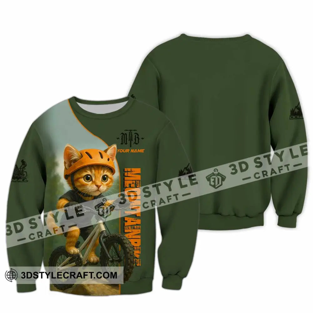 Unisex Shirt - Custom Meowtain Bike Shirt Long Sleeve / S T-shirt