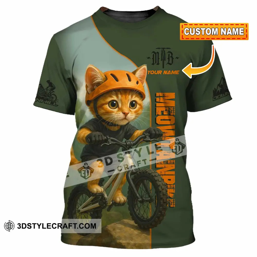 Unisex Shirt - Custom Meowtain Bike Shirt T-shirt