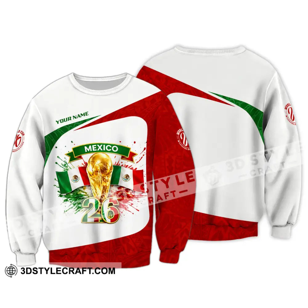 Unisex Shirt - Custom Mexico Fifa World Cup 2026 3D Shirt Long Sleeve / S T-shirt