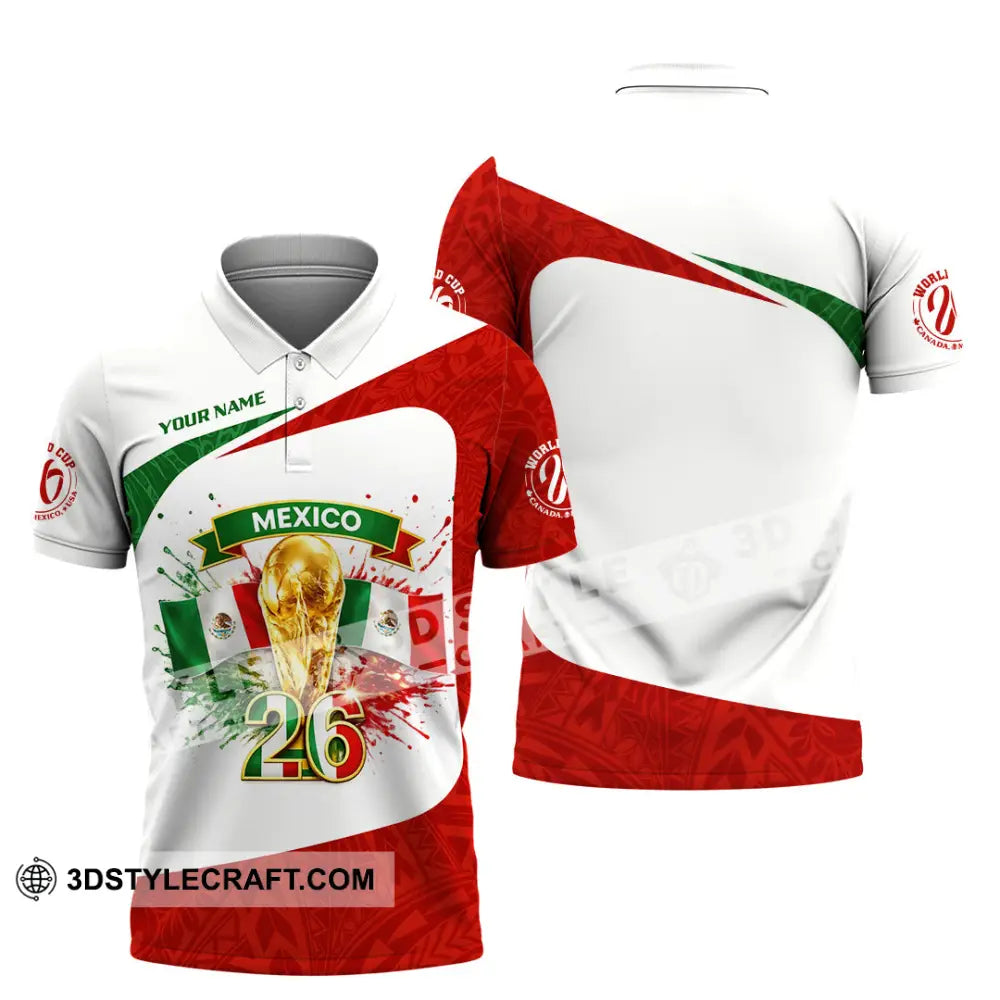 Unisex Shirt - Custom Mexico Fifa World Cup 2026 3D Shirt Polo Shirt / S T-shirt