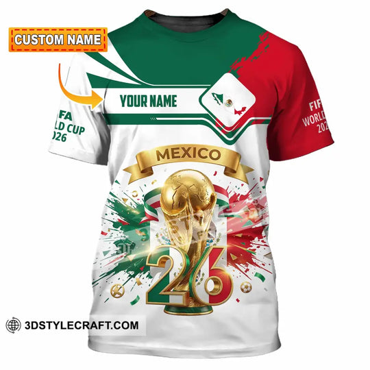 Unisex Shirt - Custom Mexico FIFA World Cup 2026 3D Shirt style option 1
