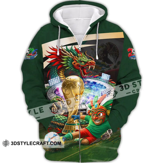 Unisex Shirt - Custom Mexico FIFA World Cup 2026 3D Shirt style option 3