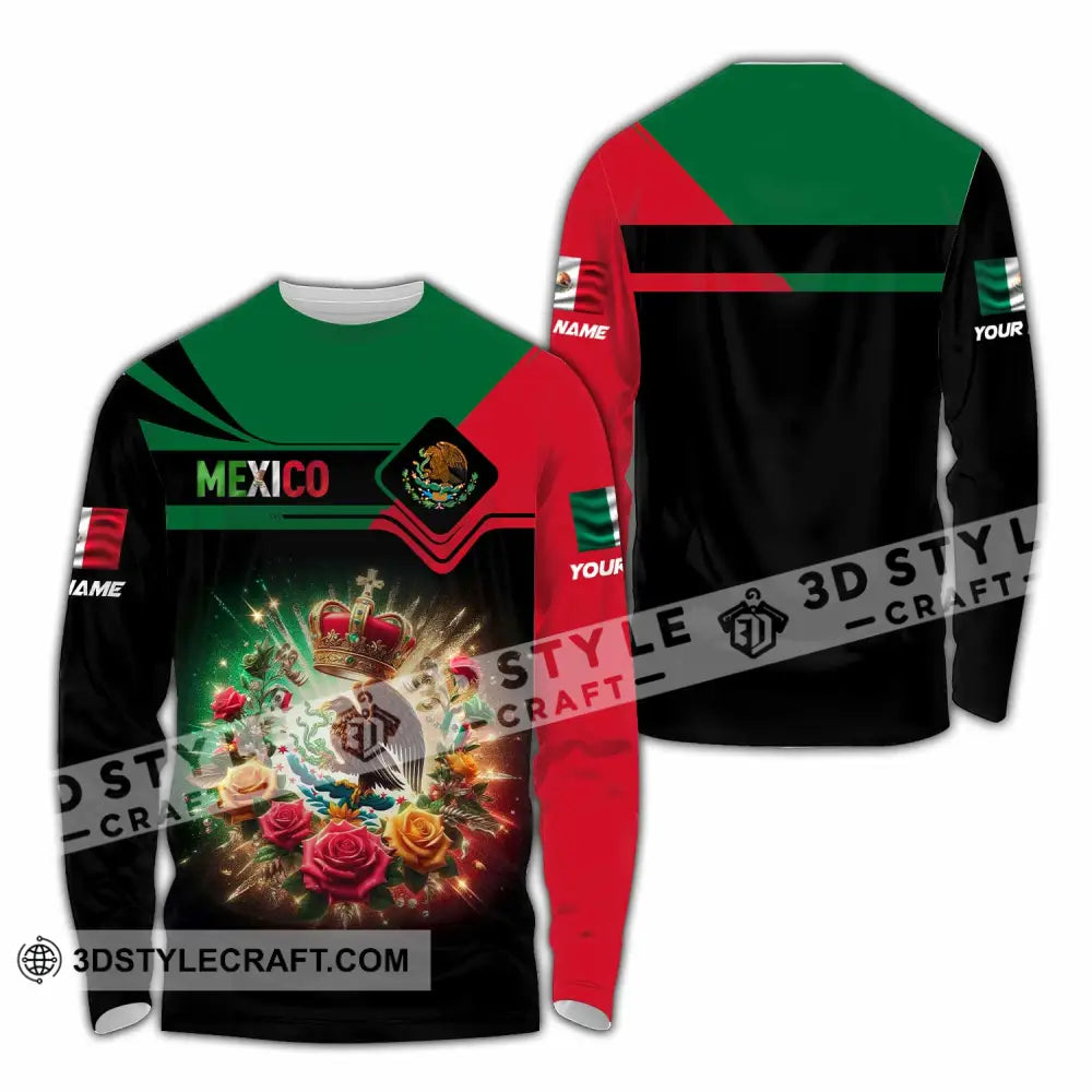 Unisex Shirt - Custom Mexico Shirt Long Sleeve Shirt / S T-shirt