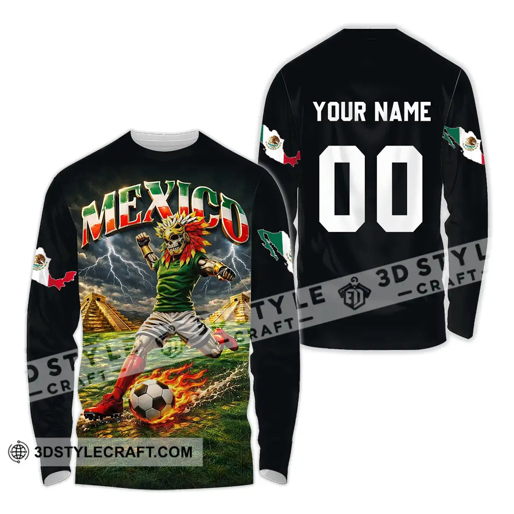 Unisex Shirt - Custom Mexico World Cup 2026 3D Shirt Long Sleeve Shirt / S T-shirt