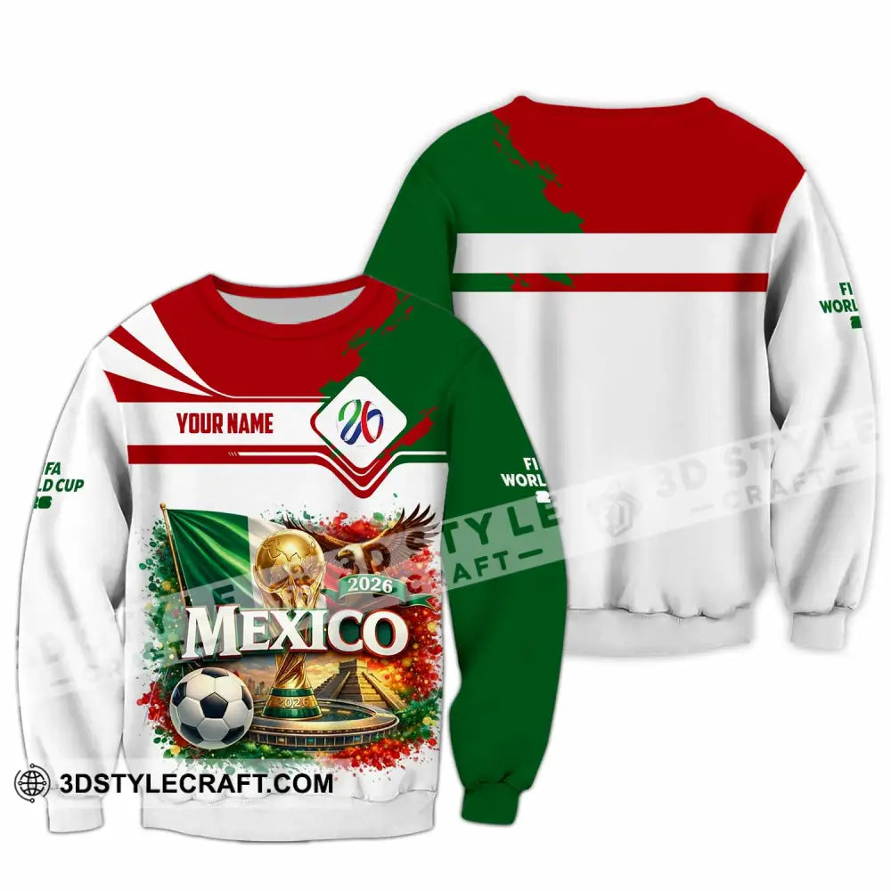 Unisex Shirt - Custom Mexico World Cup 2026 3D Shirt Long Sleeve / S T-shirt