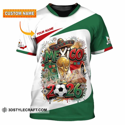 Unisex Shirt - Custom Mexico World Cup 2026 3D Shirt T-shirt