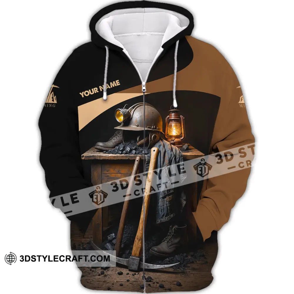Unisex Shirt - Custom Mining Shirt - Zipper Hoodie / S - T-shirt